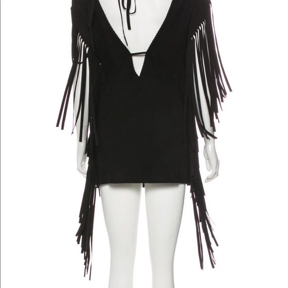 Saint Laurent suede dress NWOT - Picture 3 of 8